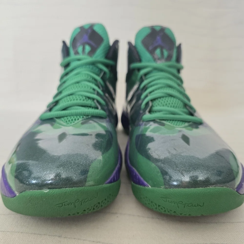 Nike Mens Air Jordan Lite Hulk Green Purple Basketball Shoes 524922-362 Sz 10.5